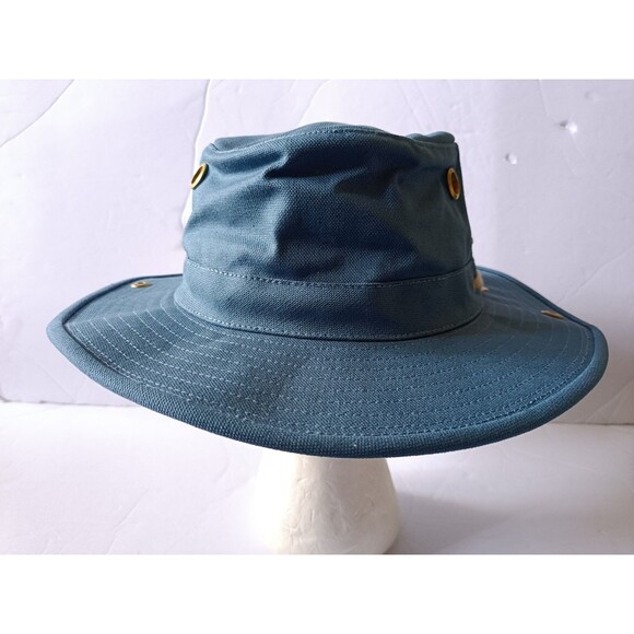 Tilley The Wanderer Classic T3 Hat Size 7 5/8 Blue Made In Canada - Picture 3 of 7